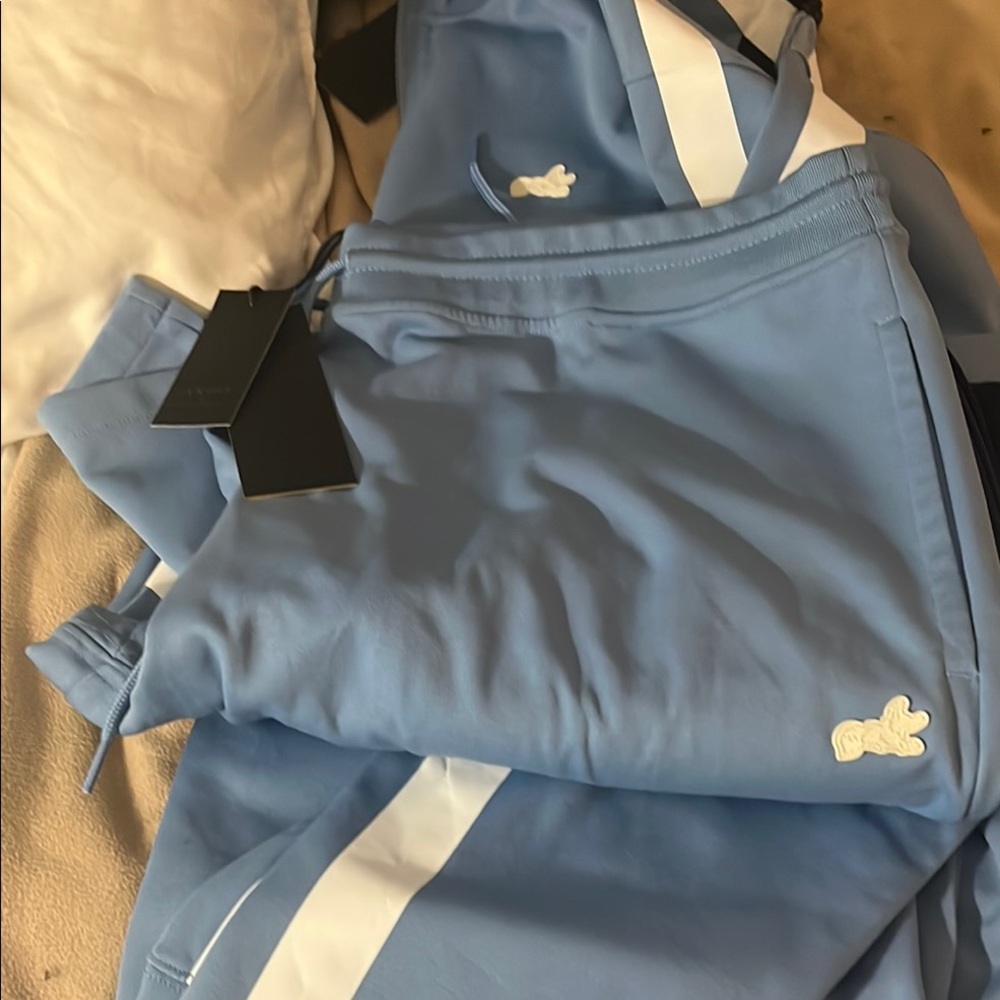 Akoo Blue Sweatpants with White Stripe DetailingMens AKOO Pants & Jacket 4X